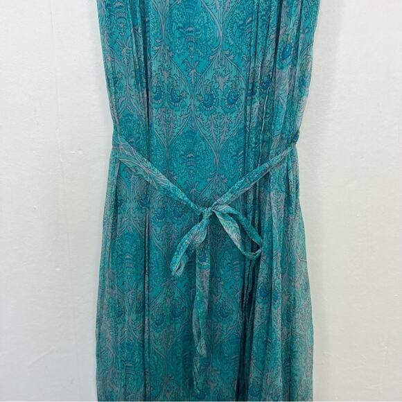Label By Ritu Kumar Turquoise Sleeveless Dress Size 2 NWT - Picture 9 of 14